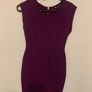 French connection deep plum scuba dress